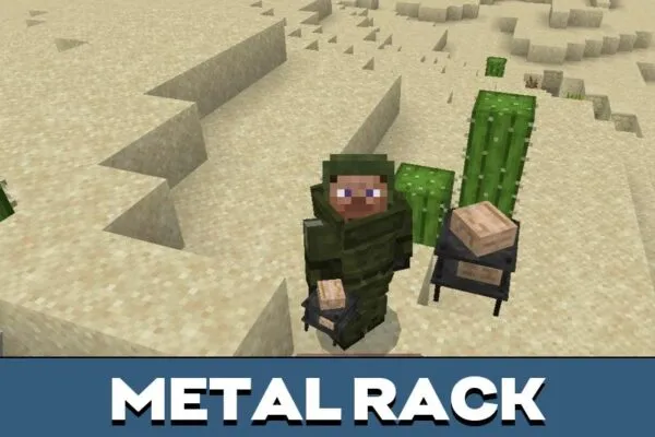 Metal Rack from Aplok Guns Mod for Minecraft PE