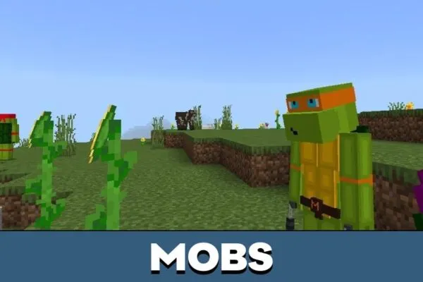 Mobs from Ninja Turtles Mod for Minecraft PE