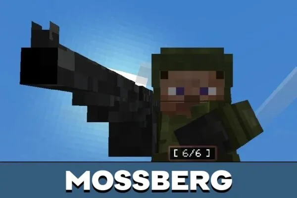 Mossberg from Aplok Guns Mod for Minecraft PE