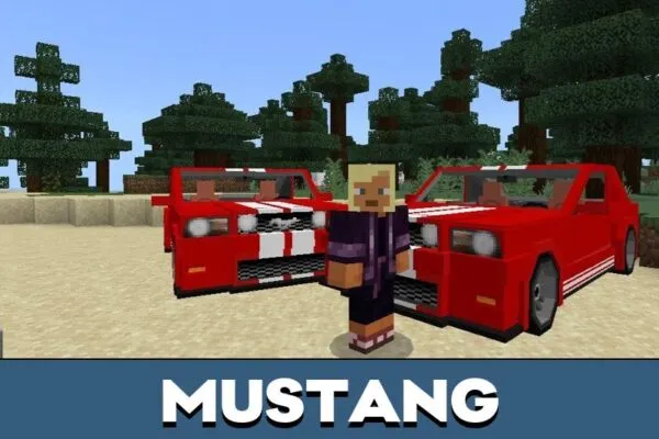 Mustang from Ford Mod for Minecraft PE