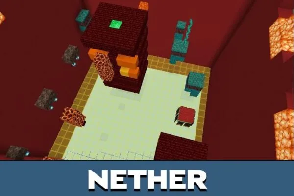 Nether from Power Mob Parkour Map for Minecraft PE