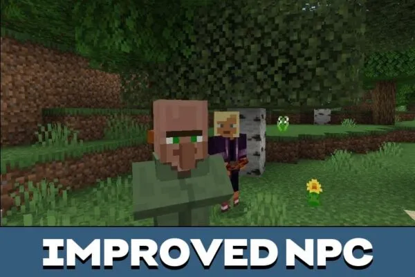 NPC from Talking Villagers Mod for Minecraft PE