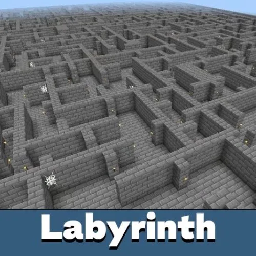 The Most Difficult Labyrinth Map for Minecraft PE