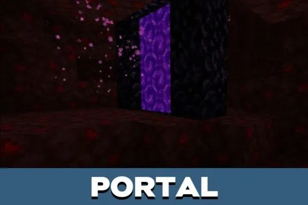 Portal from Nether Haul Texture Pack for Minecraft PE