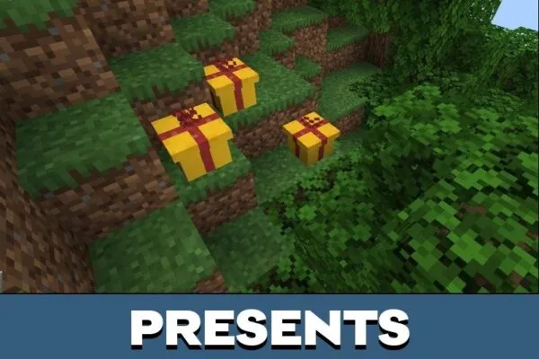 Presents from Christmas Furniture Mod for Minecraft PE