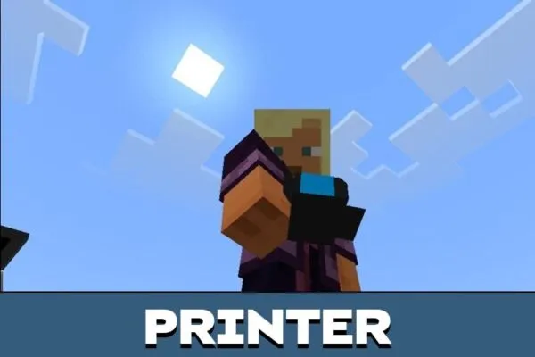 Printer from Device Mod for Minecraft PE