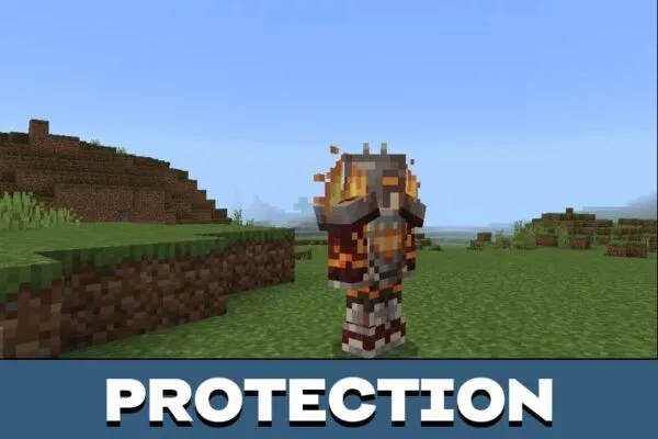 Protection from Magma Armor Mod for Minecraft PE