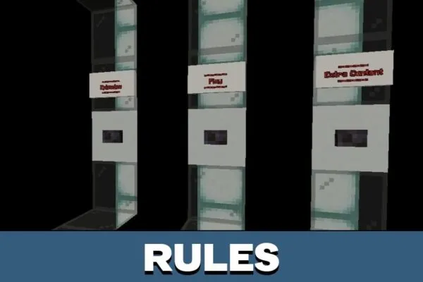 Rules from Stay Alive Map for Minecraft PE