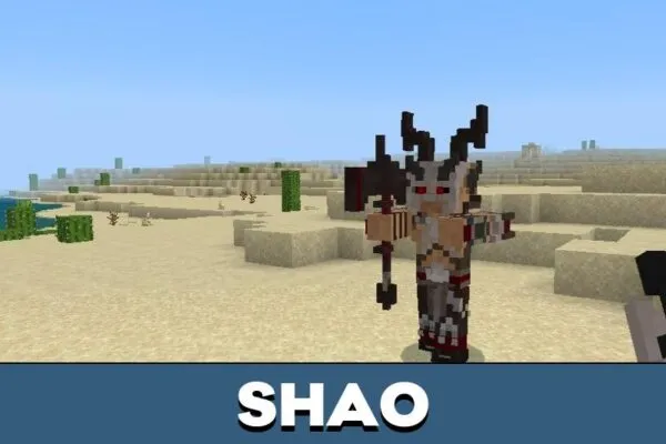 Shao from Mortal Combat Mod for Minecraft PE