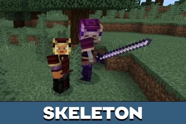 Skeleton from Katana Mod for Minecraft PE