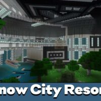 Snow City Resort Map for Minecraft PE