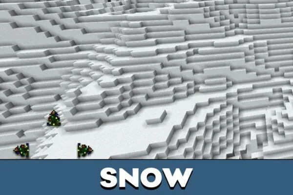 Snow from Winter Texture Pack for Minecraft PE