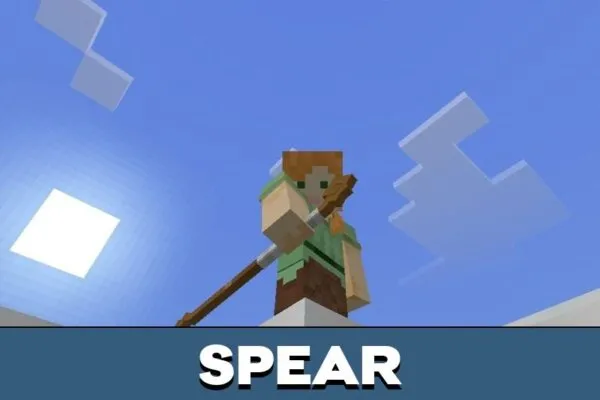 Spear from Zero Weapon Texture Pack for Minecraft PE