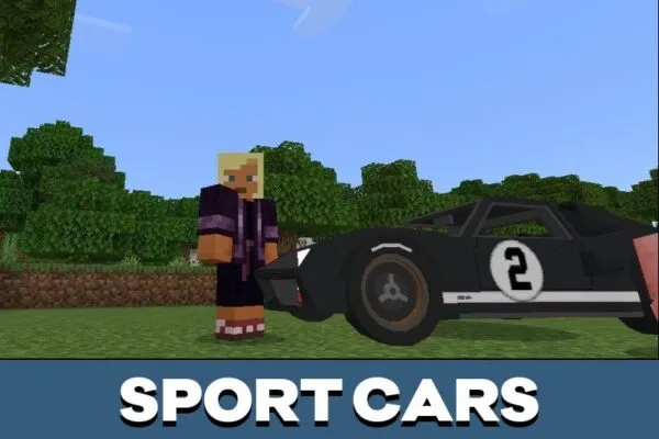 Sport Cars from Ford Mod for Minecraft PE