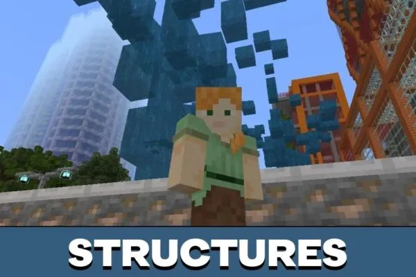 Structures from Dubai Map for Minecraft PE