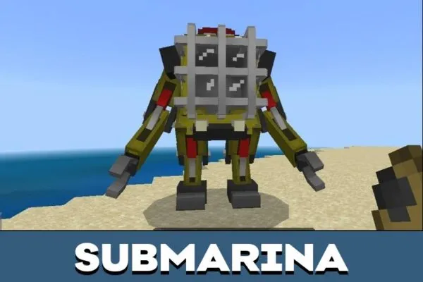 Submarina from Craftable Mechs Mod for Minecraft PE