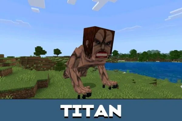 Boss from Attack on Titan Mod for Minecraft PE