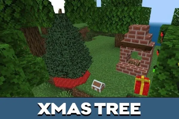 Tree from Christmas Furniture Mod for Minecraft PE