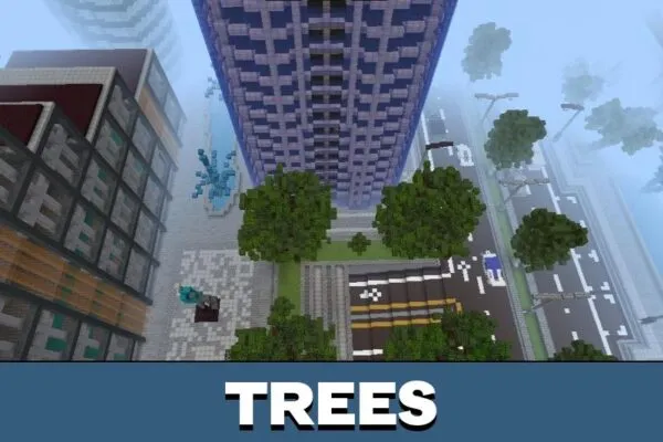 Trees from Dubai Map for Minecraft PE