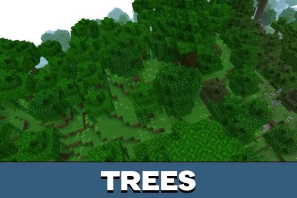 Trees from HSBE Shader for Minecraft PE