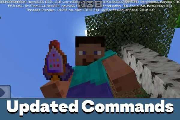 Updated from Turbo Commands Mod for Minecraft PE