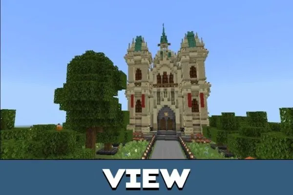 View from Ancient Church Map for Minecraft PE