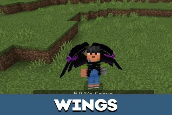 Wings from Valkyries Mod for Minecraft PE