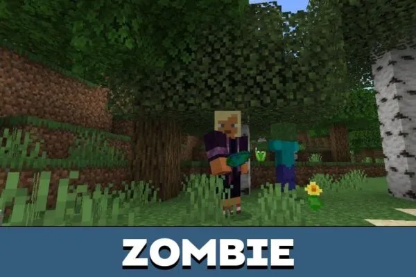 Zombie from Talking Villagers Mod for Minecraft PE