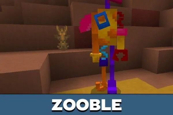 Zooble from Amazing Digital Circus Mod for Minecraft PE