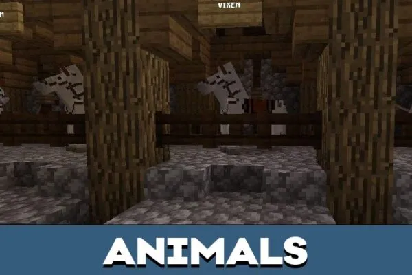 Animals from Christmas Map for Minecraft PE