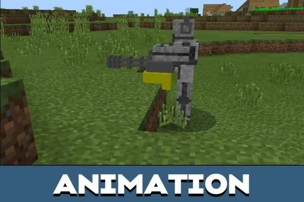 Animation from Terminator Mod for Minecraft PE