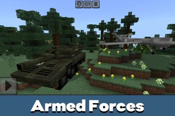 Armed Forces form Military Vehicles Mod for Minecraft PE