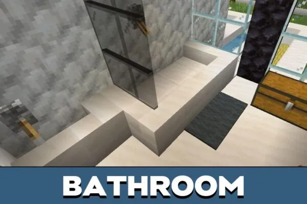 Bathroom from Cristiano Ronaldos House Map for Minecraft PE