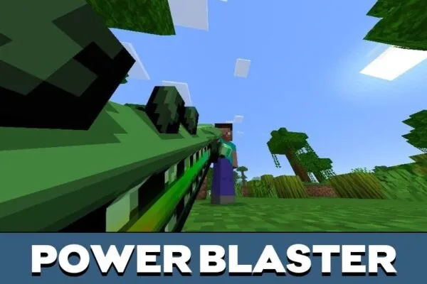 Blaster from Cyber Guns Mod for Minecraft PE