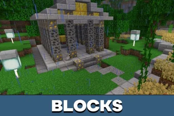 Blocks from Fantasy Village Map for Minecraft PE