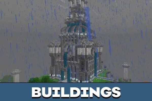 Buildings from Fantasy Village Map for Minecraft PE