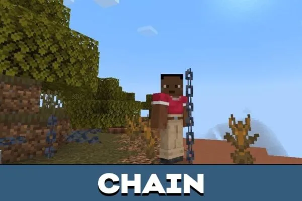 Chain from Ladder Mod for Minecraft PE