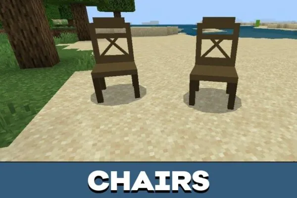 Chairs from Table Mod for Minecraft PE