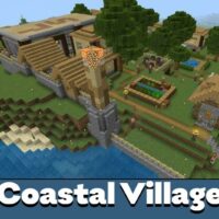 Coastal Village Map for Minecraft PE