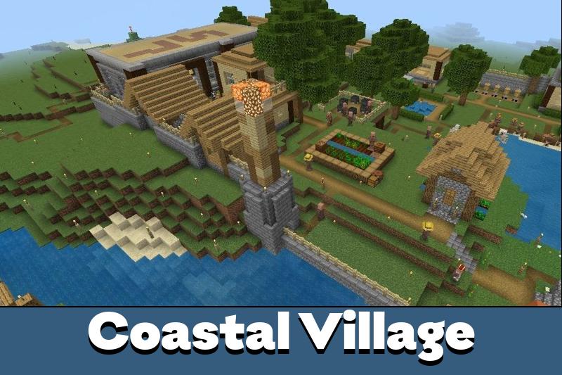 Download Coastal Village Map for Minecraft PE - Coastal Village Map for ...