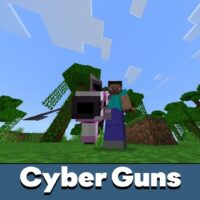 Cyber Guns Mod for Minecraft PE