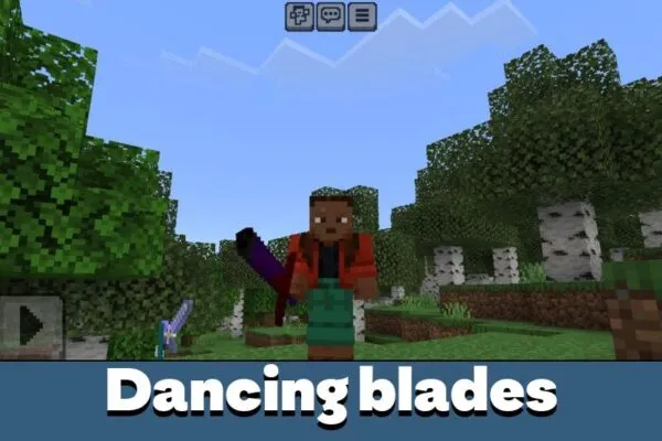 Dancing from Anime Blades Mod for Minecraft PE