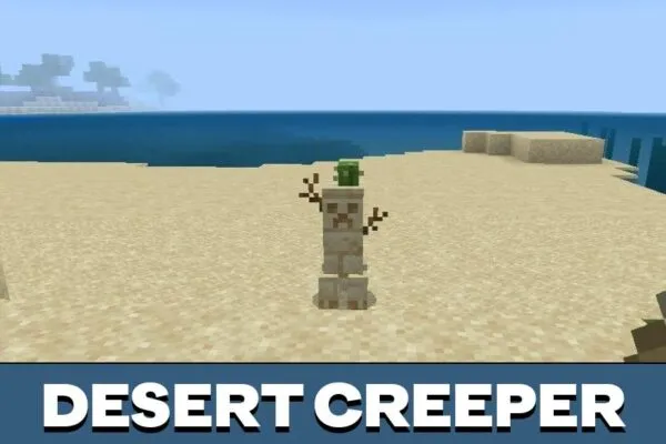 Desert Creeper Mod for Minecraft PE