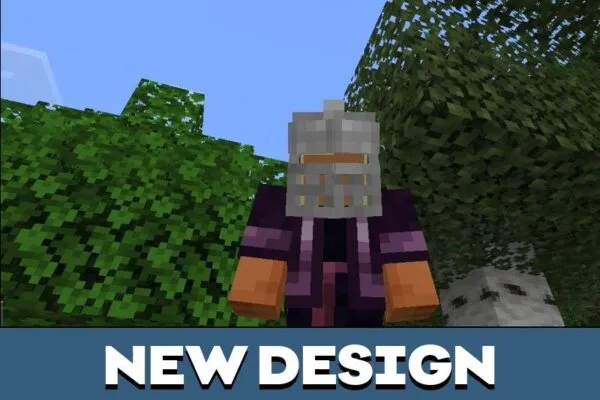 Design from Helmet Texture Pack for Minecraft PE