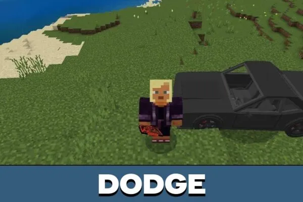 Dodge from USA Cars Mod for Minecraft PE