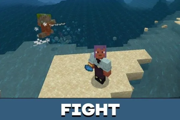 Fight from Terminator Mod for Minecraft PE