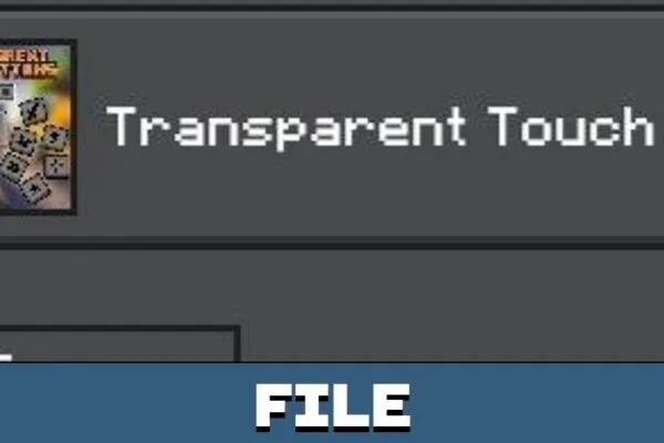 File from Transparent Buttons texture Pack for Minecraft PE