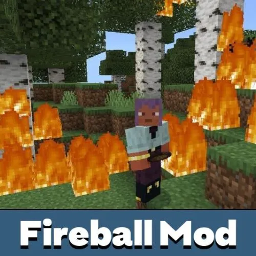 Fireball Mod for Minecraft PE