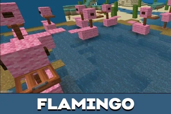 Flamingo from National Geographic Map for Minecraft PE