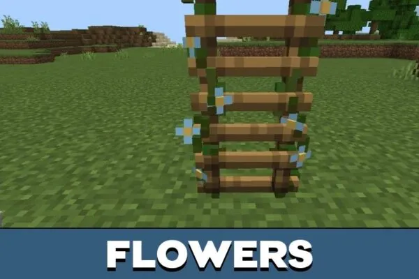 Flowers from Ladder Mod for Minecraft PE